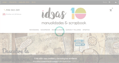 Desktop Screenshot of ideas10manualidades.com