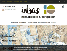 Tablet Screenshot of ideas10manualidades.com